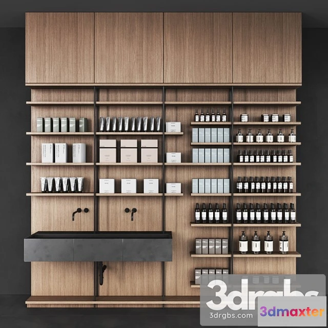 1057698 - Cosmetic set wooden shelving
