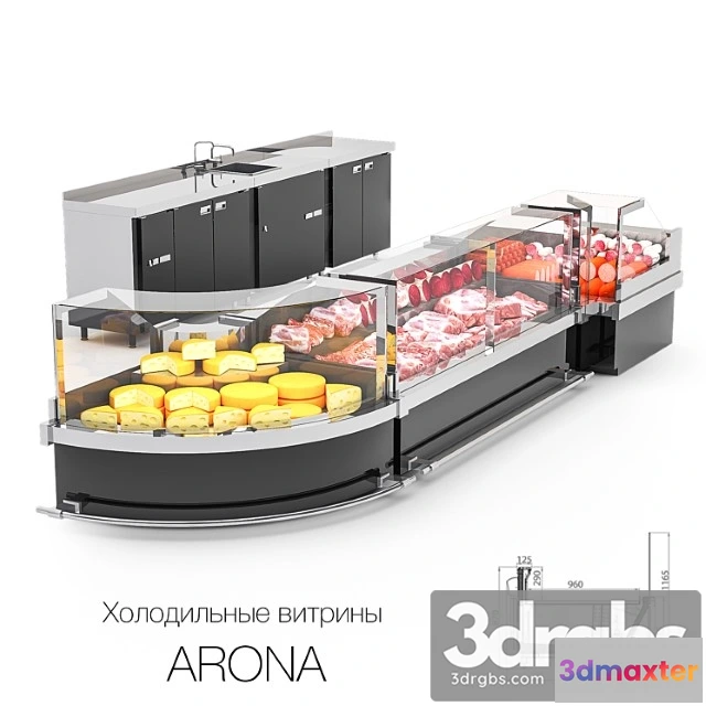 1057838 - Refrigerated display cases arona