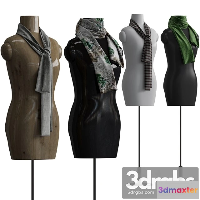 1057868 - Shawl over manikin