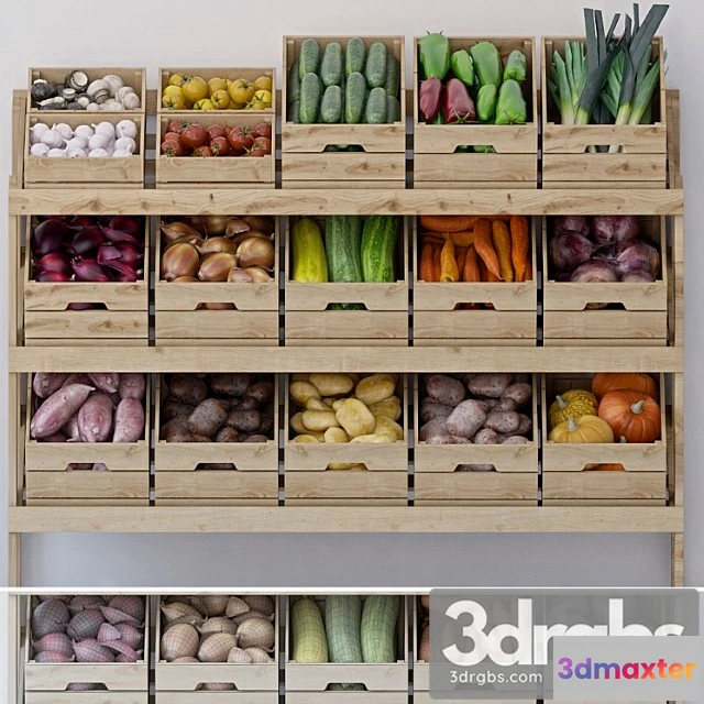 1057930 - Stand with vegetables