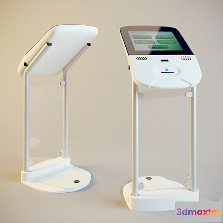 1273124 - Electronic queue for savings bank 3D Max