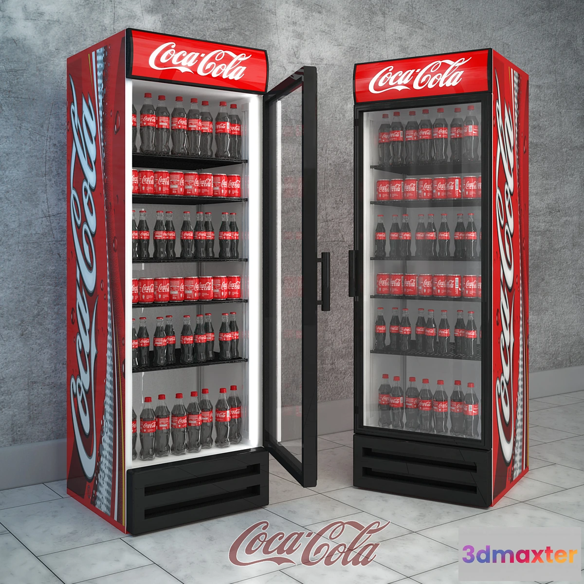 1278164 - Refrigerator Coca-cola 3D Max