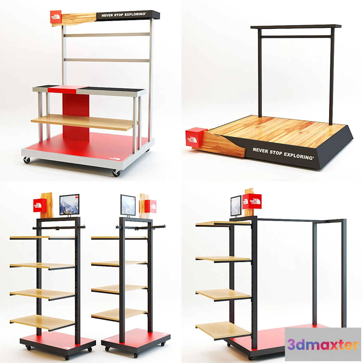 1285276 - THE NORTH FACE SHOP FURNITURE 3D Max