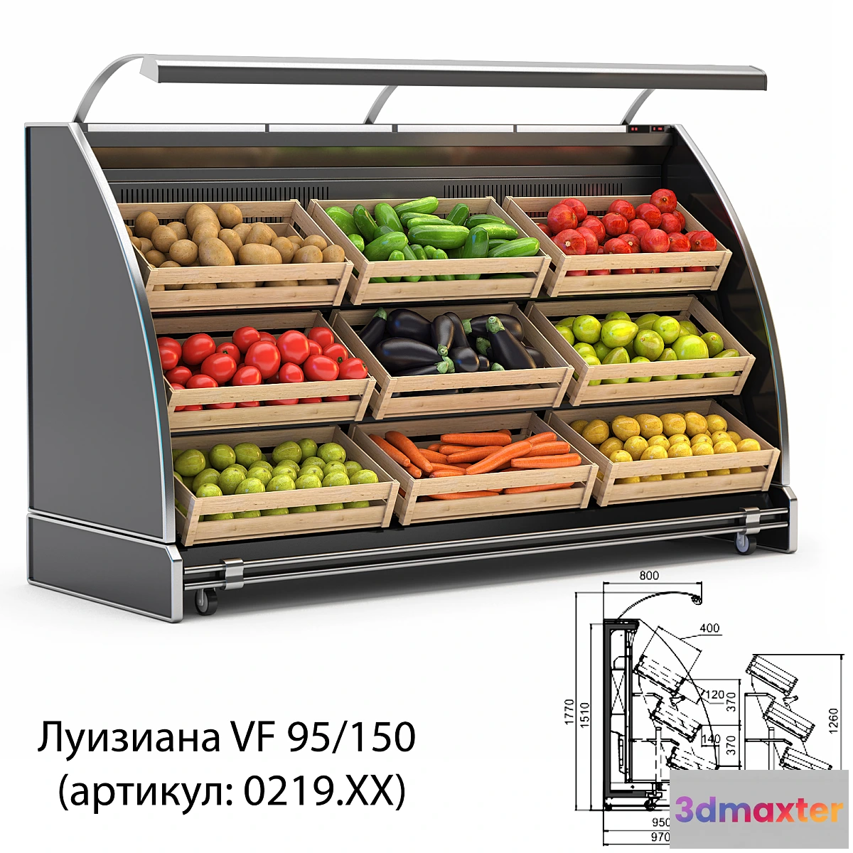 1301245 - Showcase wall Louisiana VF 95_150 3D Max