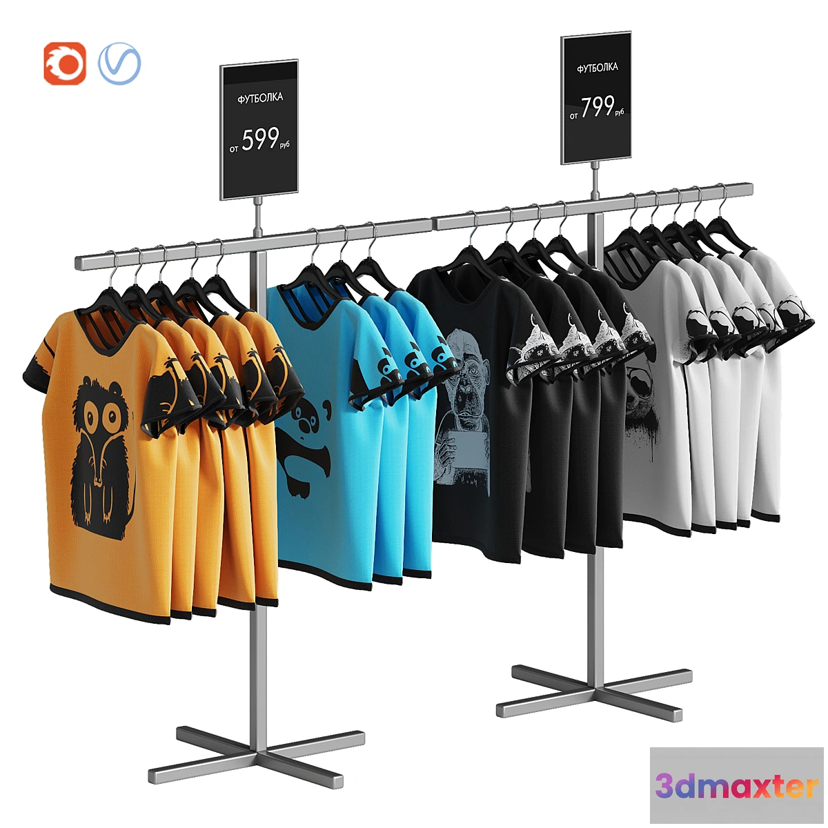 1304132 - T-shirt stand 2 - No.2 3D Max