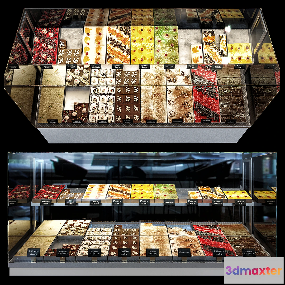 1310373 - Confectionery showcase 3D Max