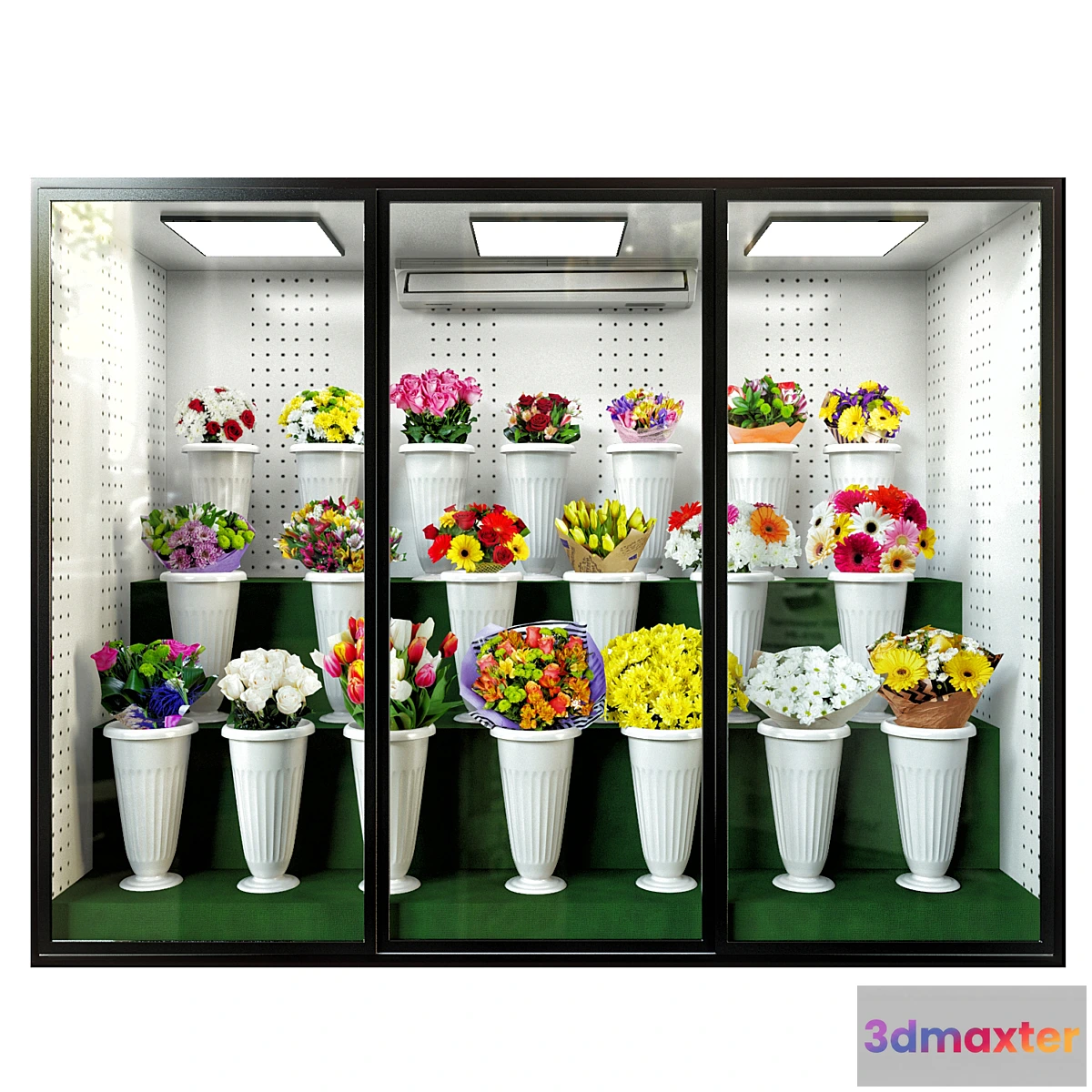 1312987 - Refrigerated display for flowers 3D Max