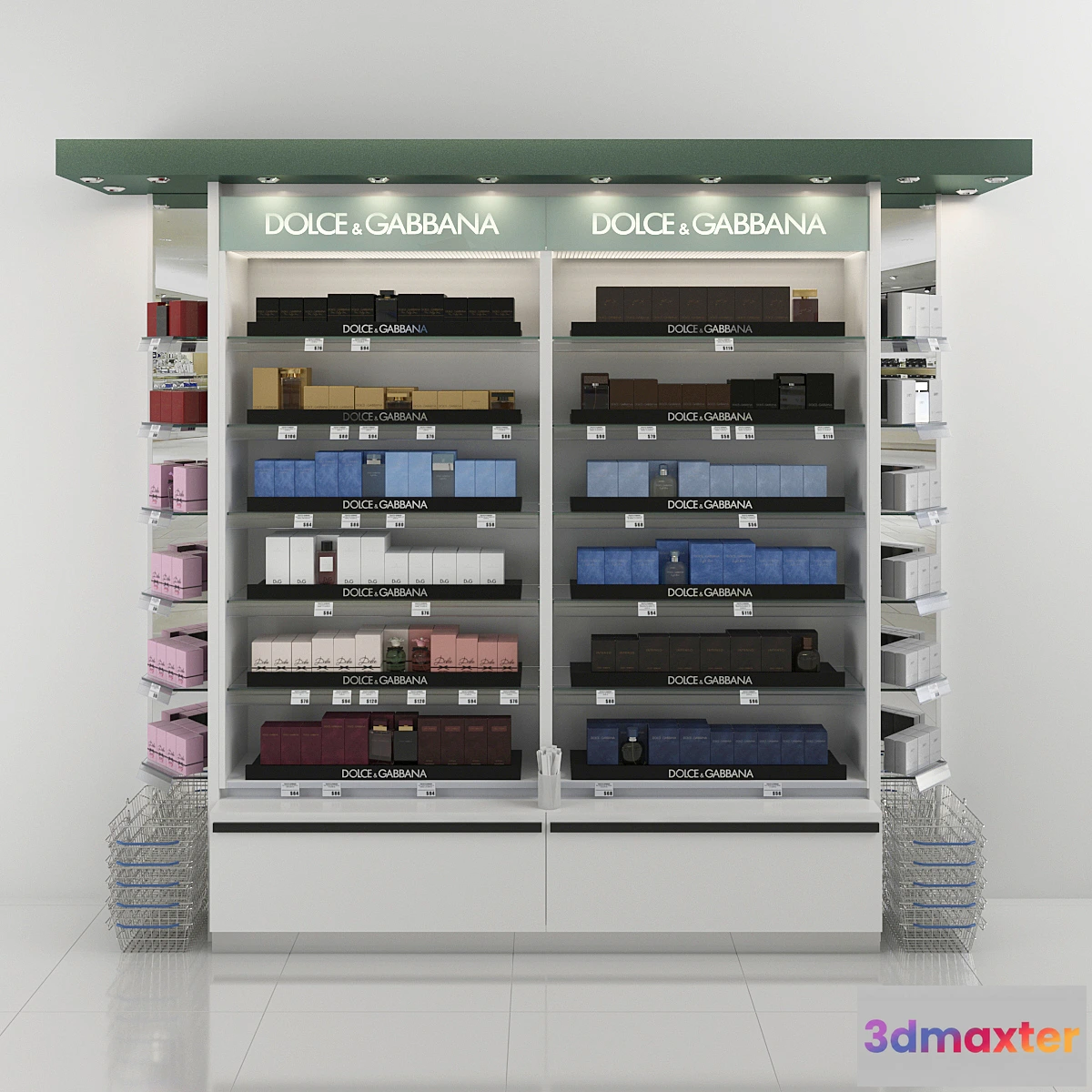 1397764 - Trading rack perfumery Dolce & Gabbana 3D Max