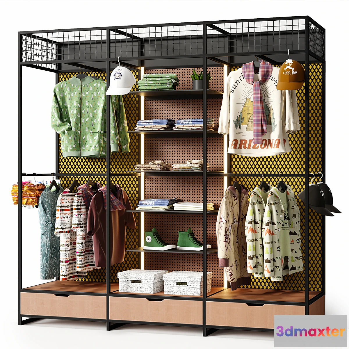 1405364 - clothesstore hanger 14 3D Max