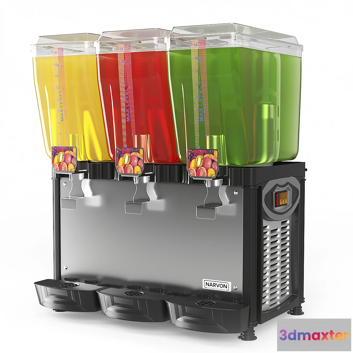 1407166 - Narvon D5G-3 chilled beverage dispenser 3D Max