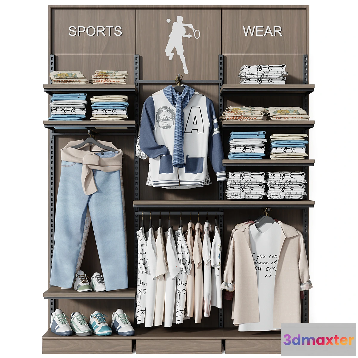 1411410 - Clothestore hanger 30 3D Max