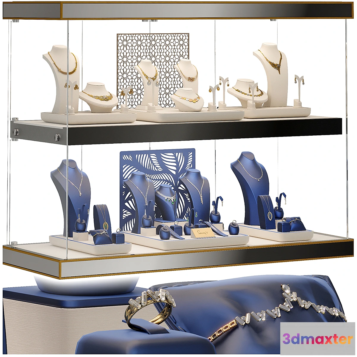 1417312 - Jewelry showcase for a store 2. Jewelry stand. Display 3D Max
