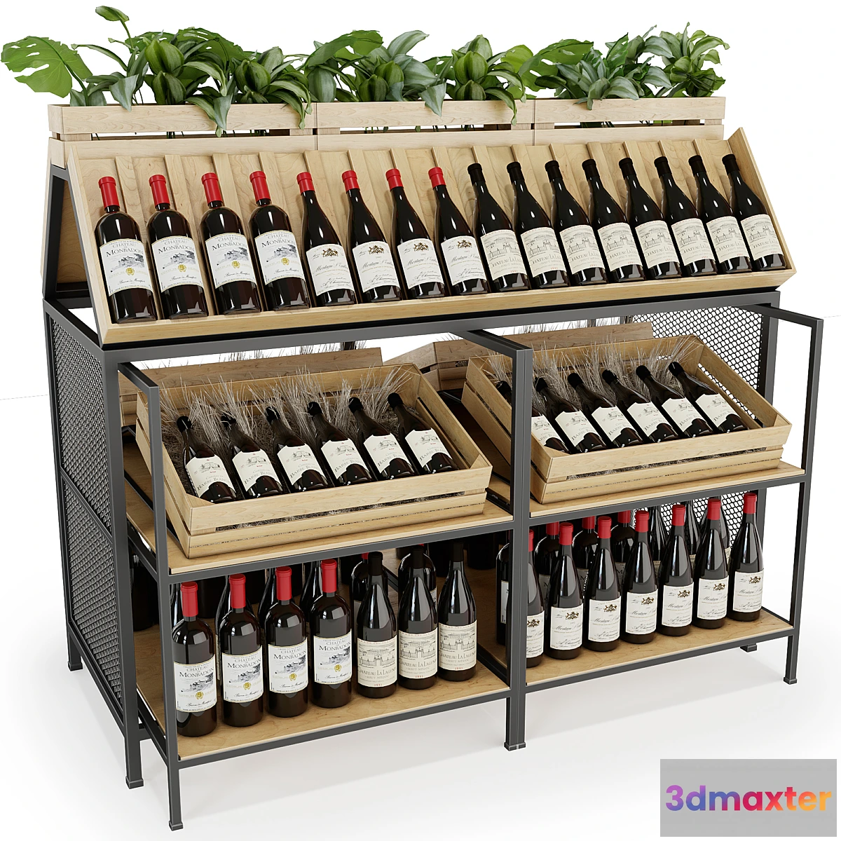 1419602 - Wine rack 3D Max