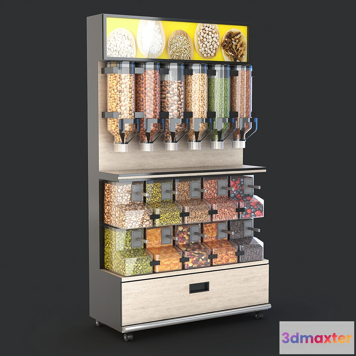 1431340 - Rack with dispensers 3D Max