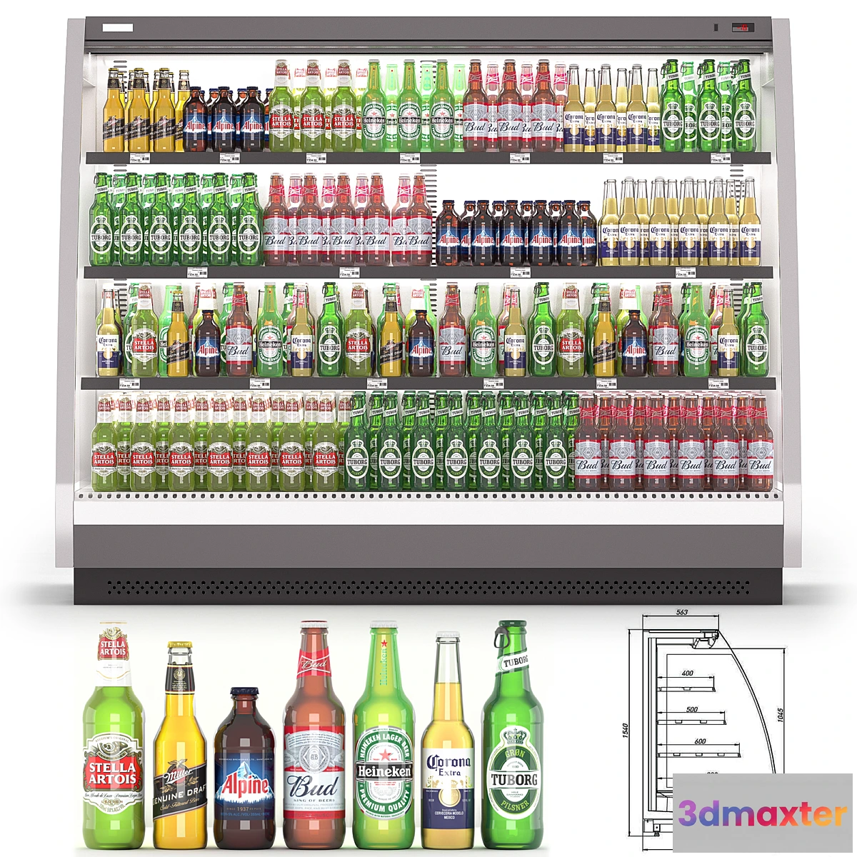 1474284 - Brandford Ikar with beer bottle 3D Max