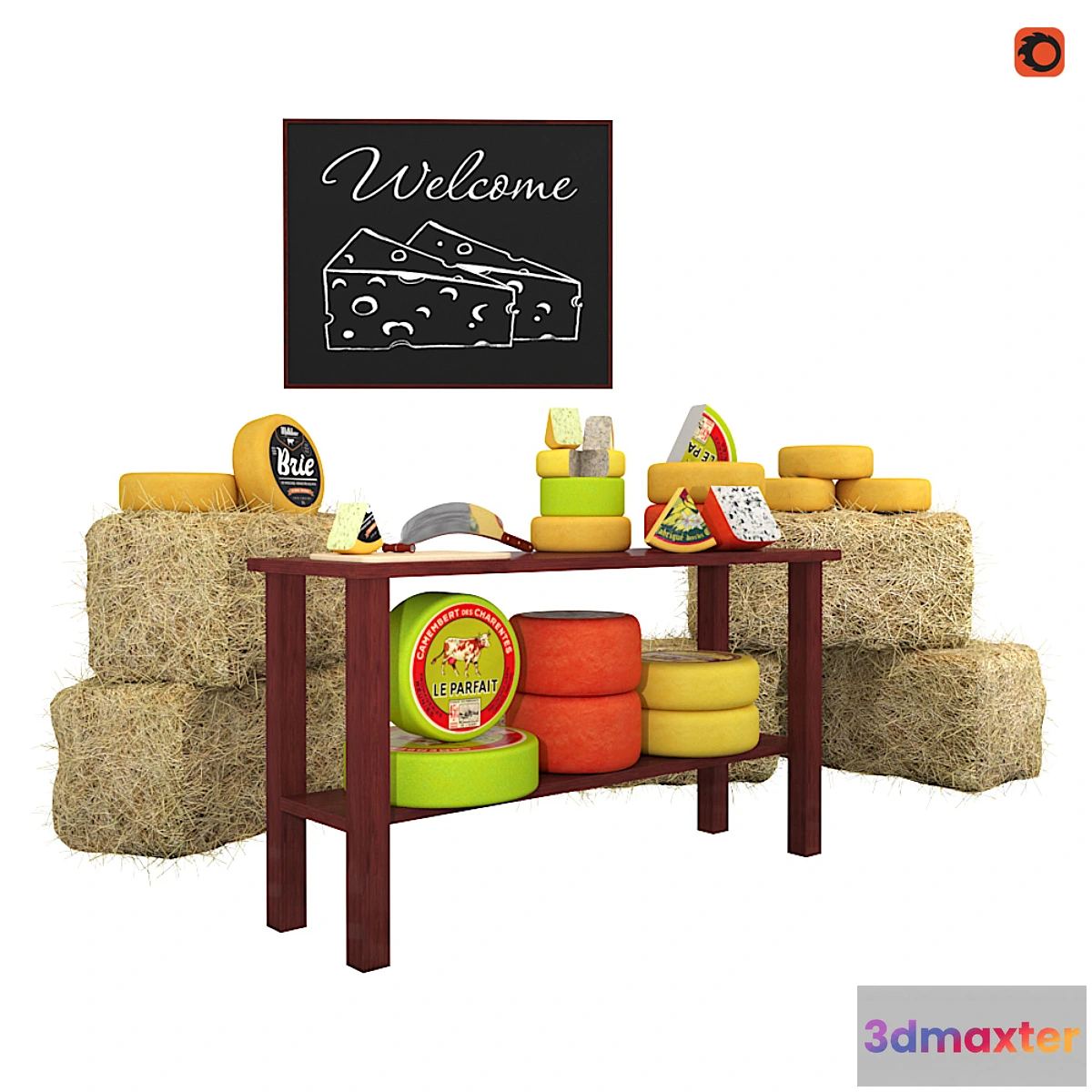 1475566 - Cheese showcase 3D Max