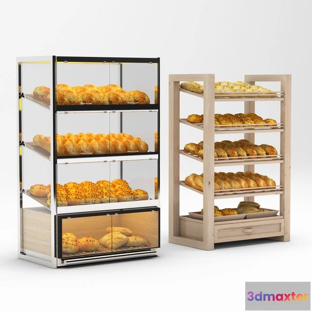 1540443 - Bread racks with filling 3D Max