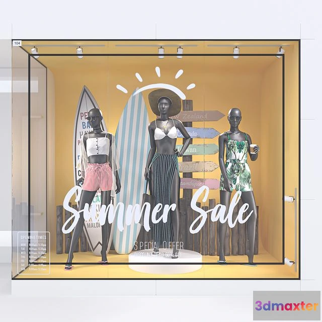 1541171 - Womens Summer Storefront 004 3D Max
