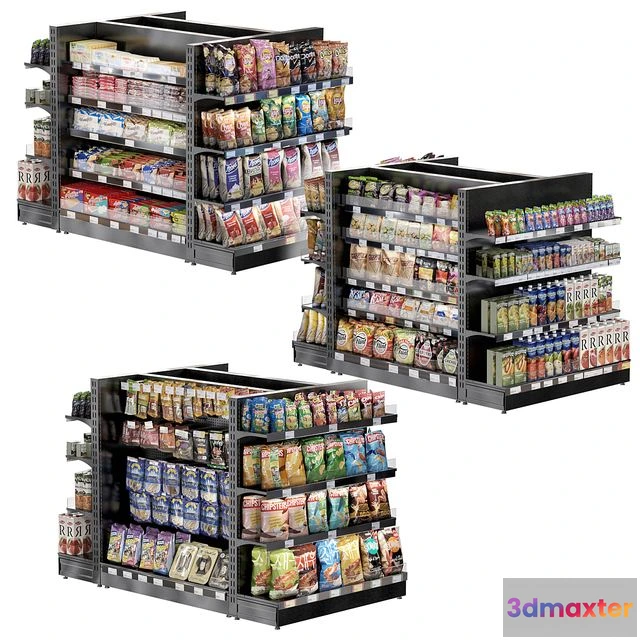 1544757 - Store shelves 3D Max