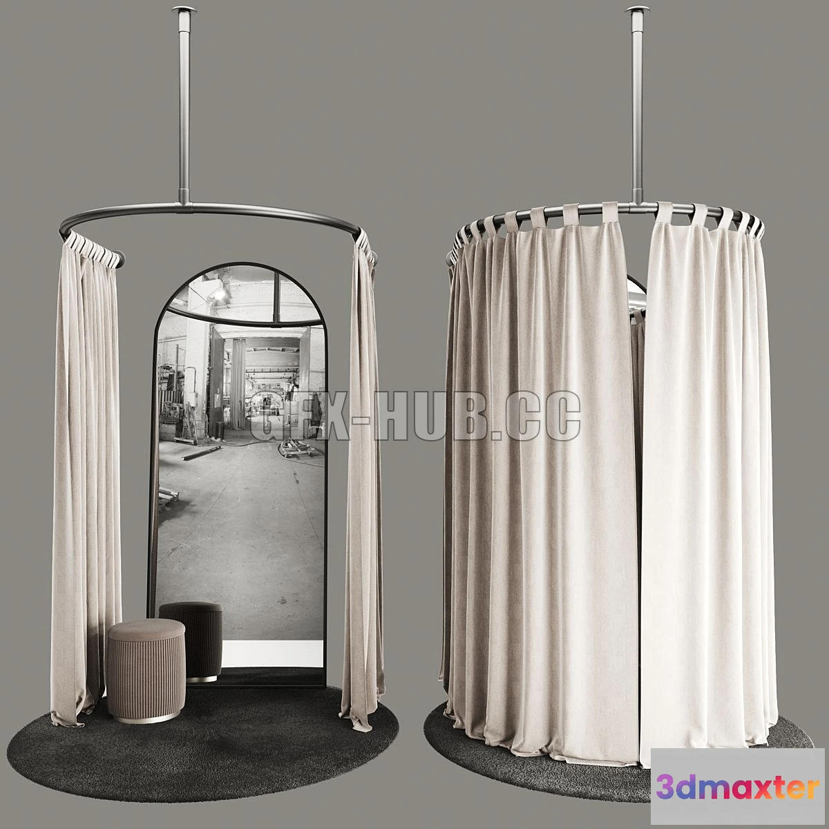 1546813 - Fitting room for a clothing store 3D Max