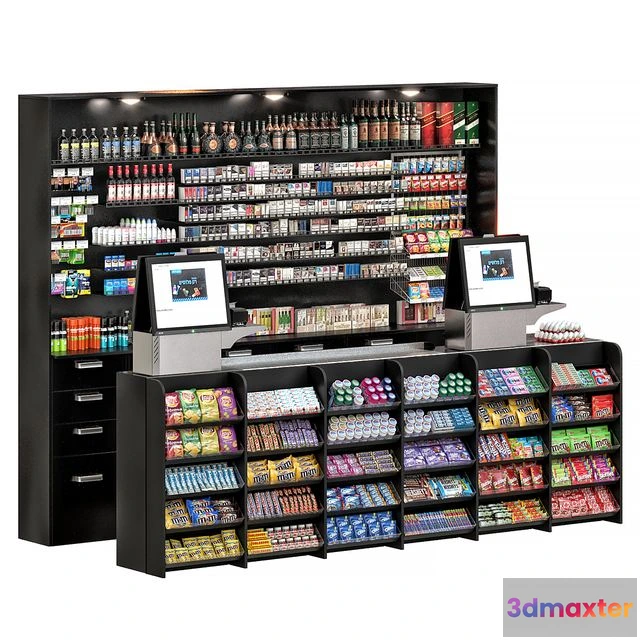 1551415 - Gas station store 3D Max