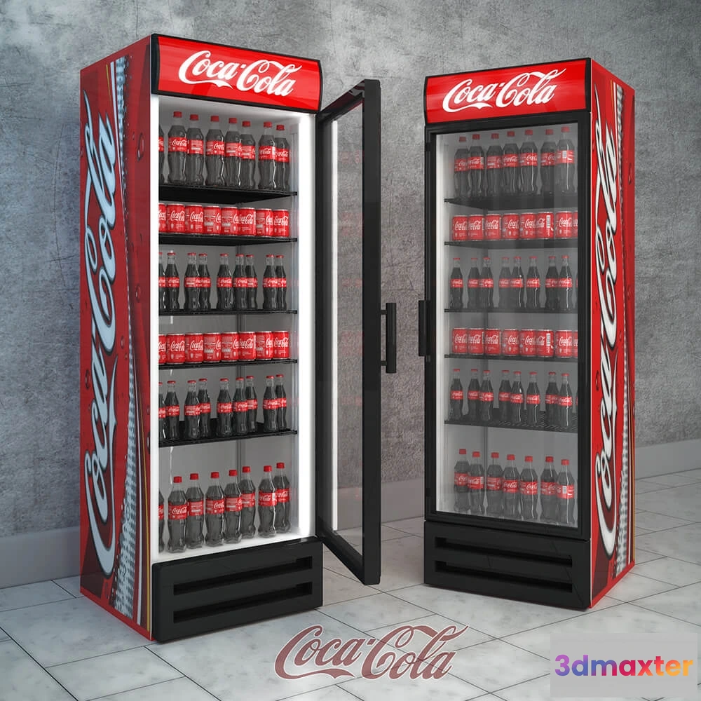 1666702 - other-models - Refrigerator Coca-cola 3 3D Max