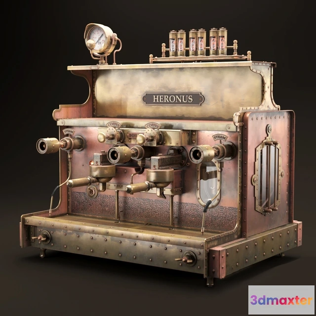 1666710 - other-models - Steampunk coffee machine 3D Max