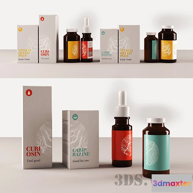 1666754 - other-models - Set of medicines 3D Max