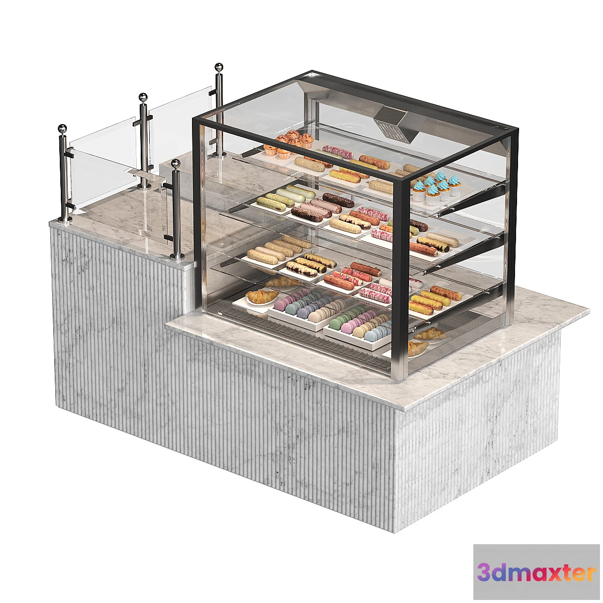 755255 - Confectionery showcase with eclairs - No.2