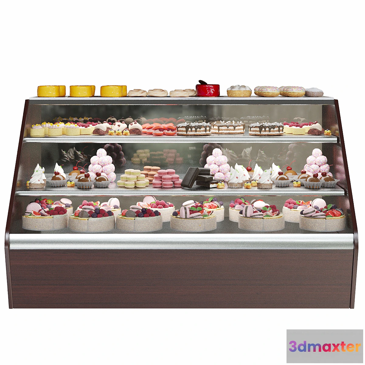 755271 - Confectionery. Refrigerator with sweets and desserts. Cake - No.2
