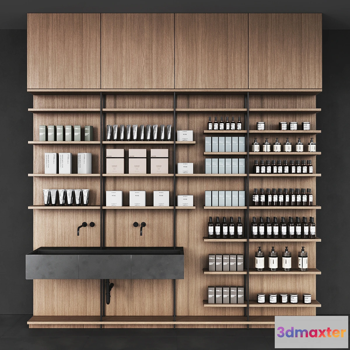 755311 - Cosmetic set wooden shelving - No.2