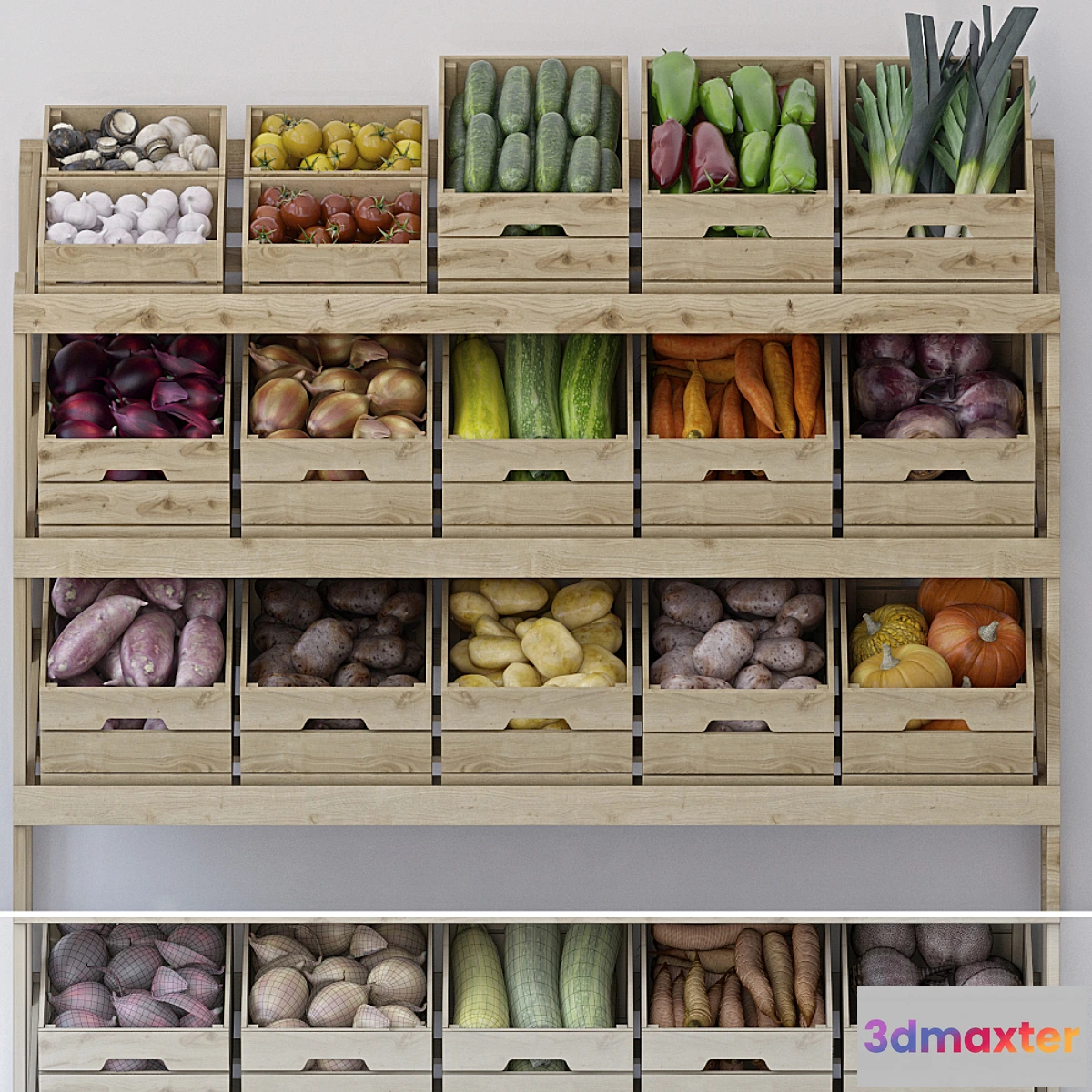 755427 - Stand with vegetables