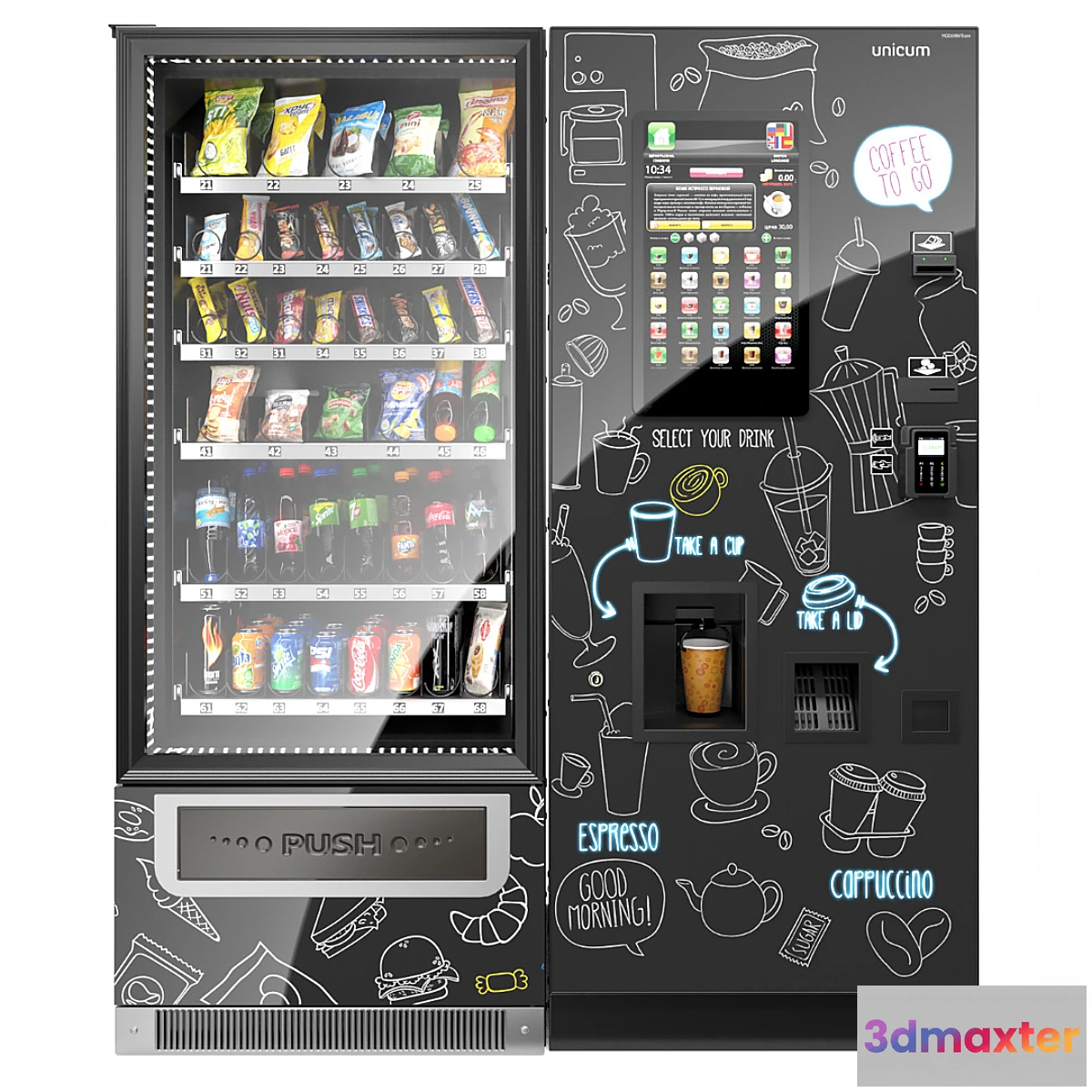 779951 - Rosso TO GO coffee machine with additional Foodbox