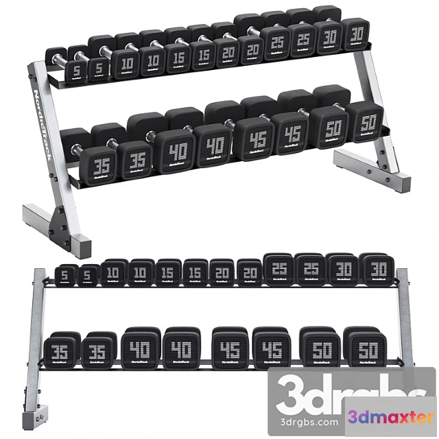 1006812 - Premium Dumbbell Set And Dumbbell Rack