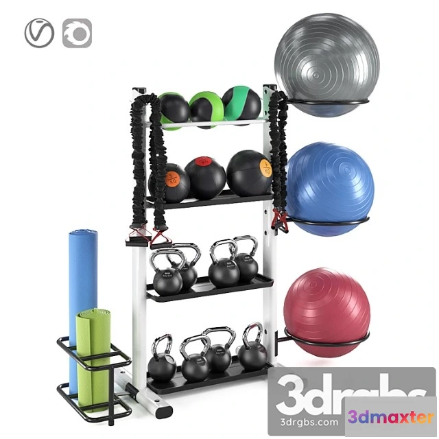 1058030 - Fitness accessories rack