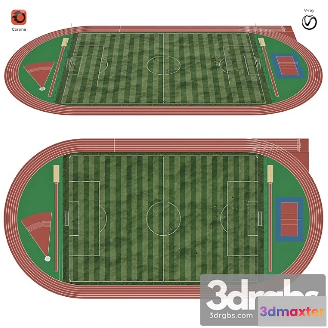 1058038 - Football field with players