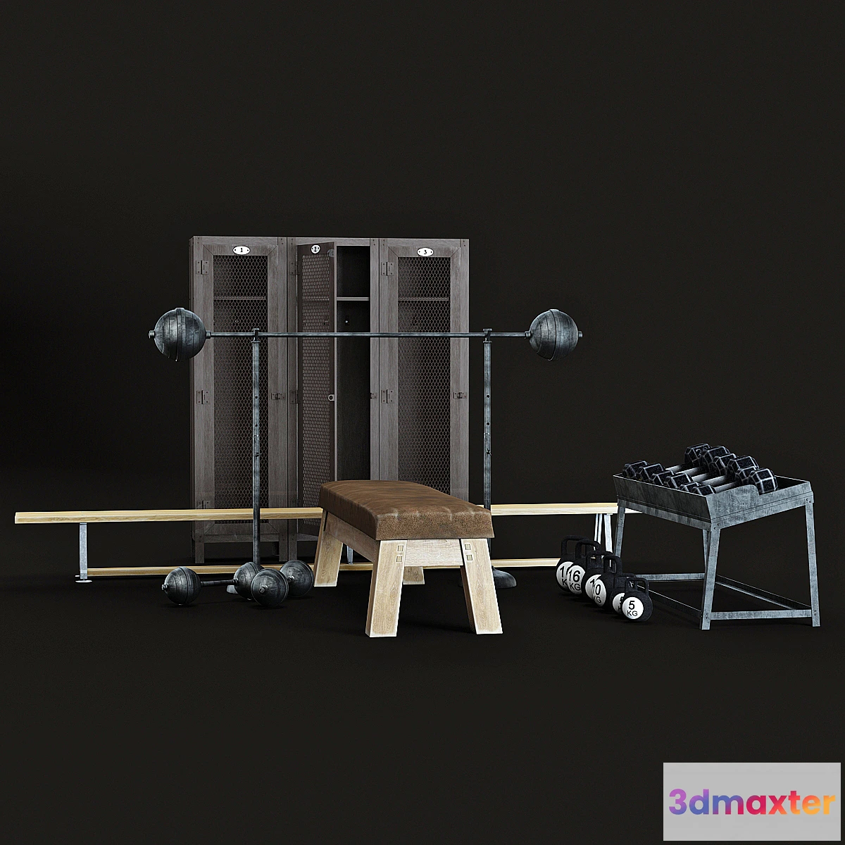 1285516 - Sport set retro 3D Max