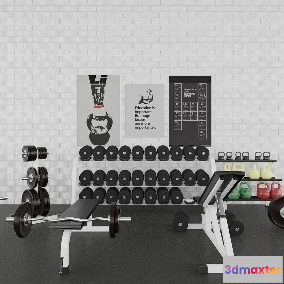 1288026 - Gym set 3D Max