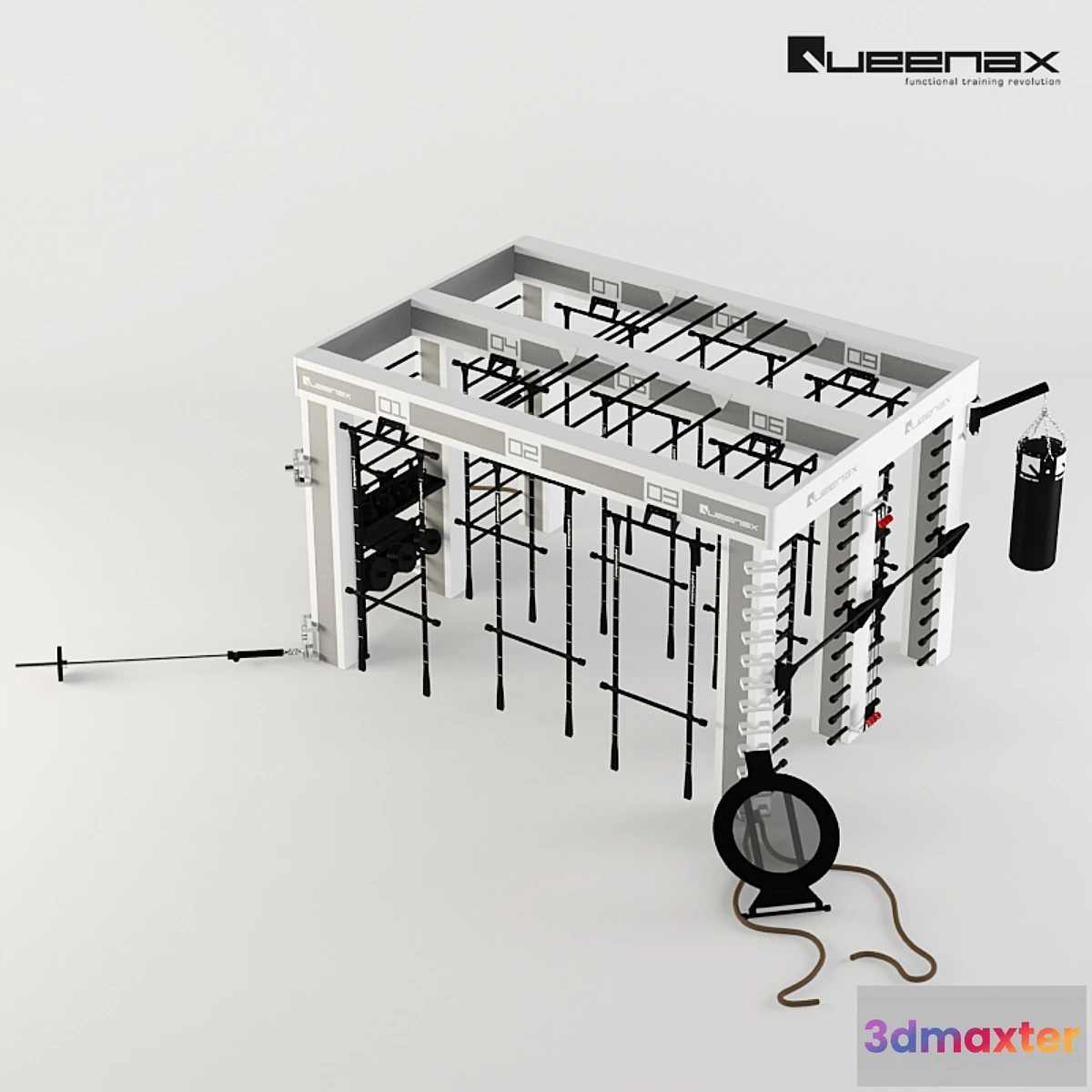 1288978 - Precor Queenax Functional Training 3D Max