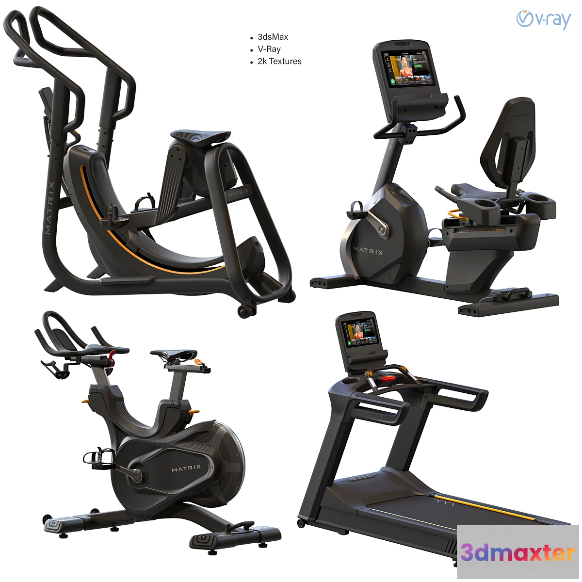 1297458 - Matrix Fitness for Exercise Gym ( Part 2 ) 3D Max