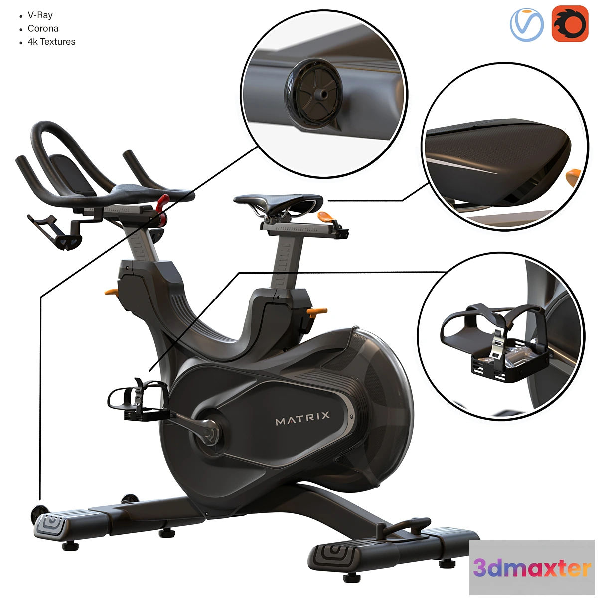 1300155 - Matrix Fitness CXC Cycle 3D Max