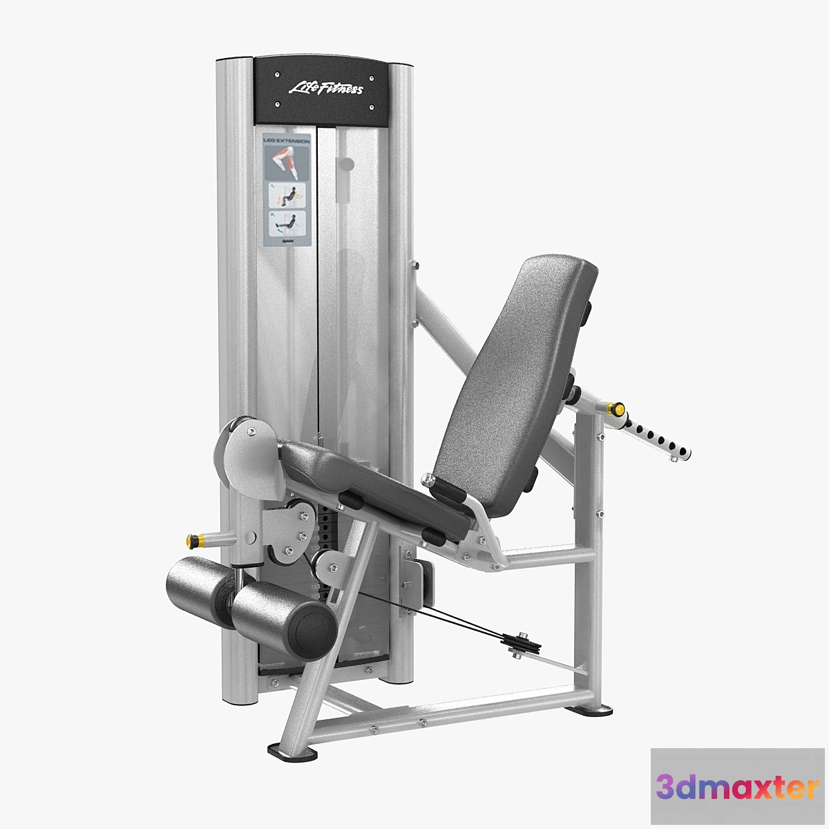 1307004 - Life Fitness Optima Series Leg Extension 3D Max