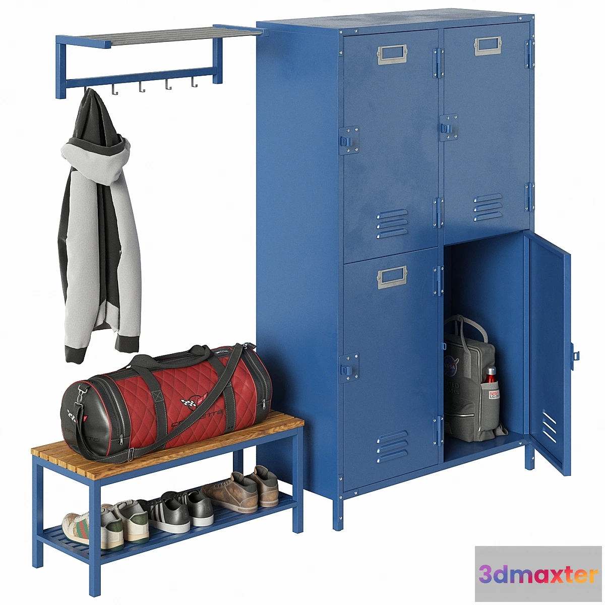 1311668 - Gym locker room 3D Max