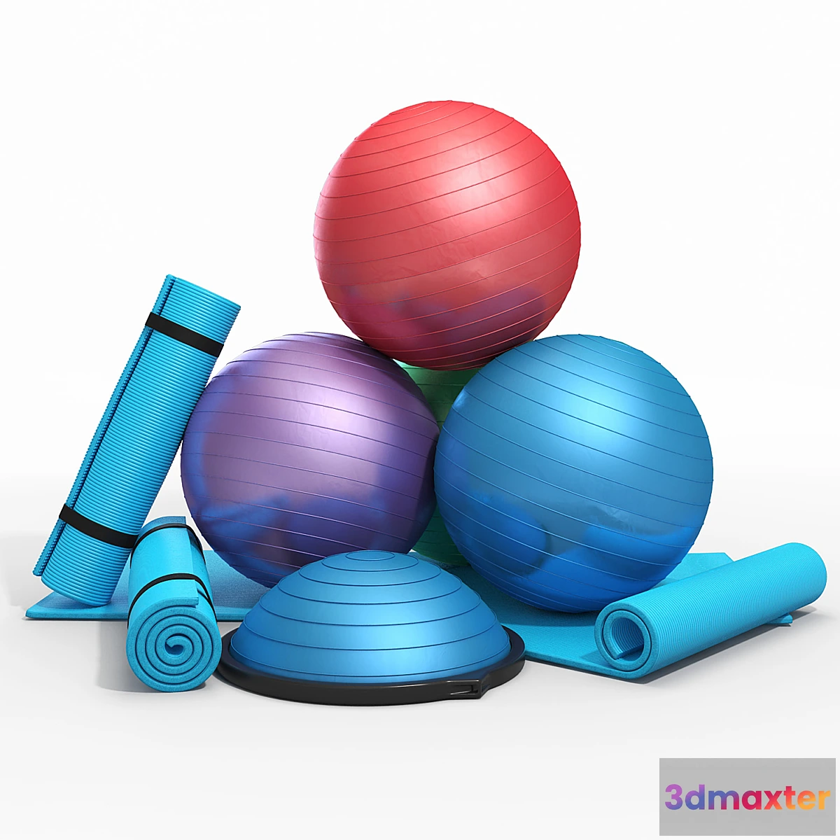 1312272 - Fitness kit 3D Max