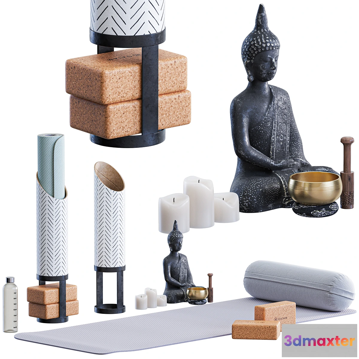 1313227 - Yoga and Meditation Set - No.2 3D Max