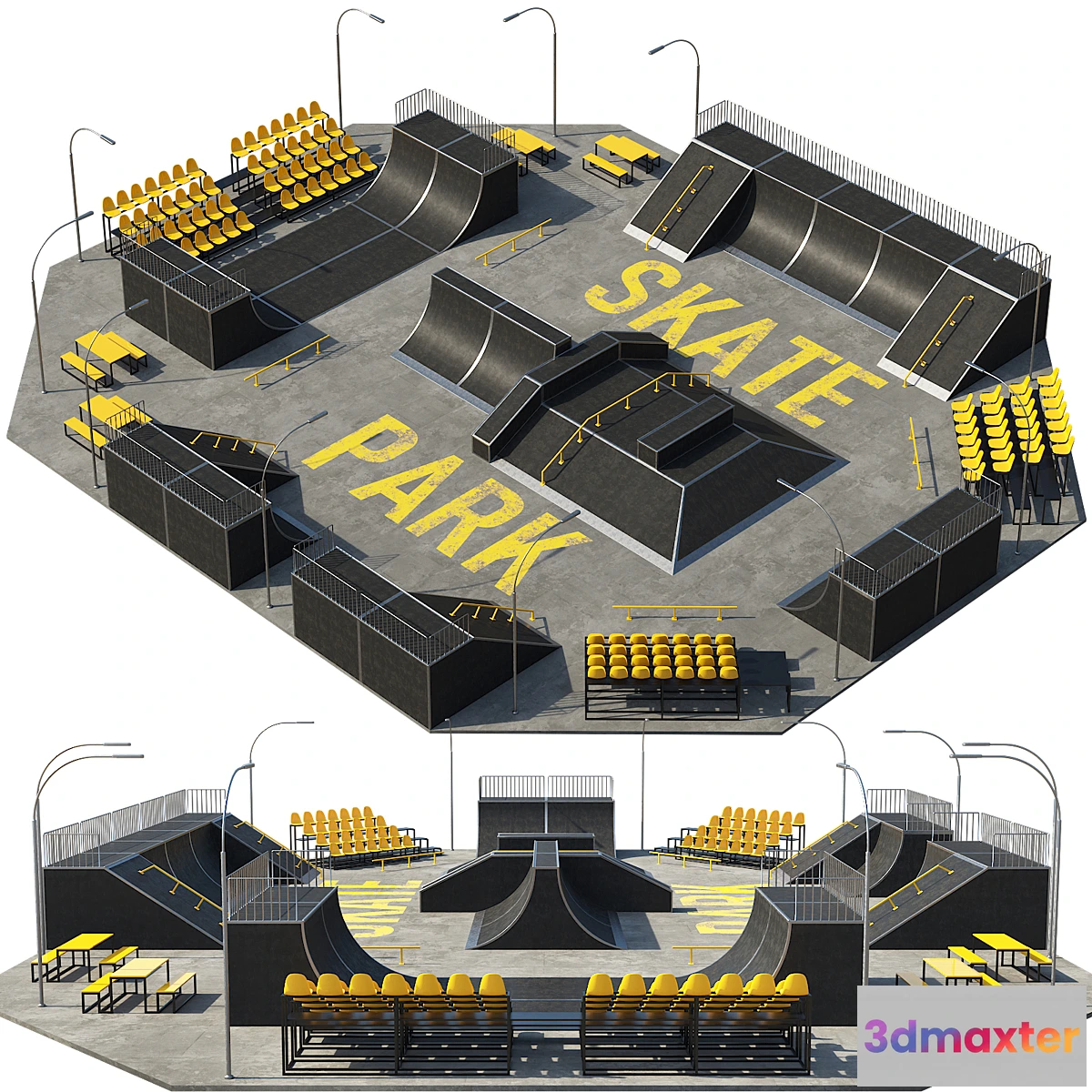 1329859 - Skate park 3D Max