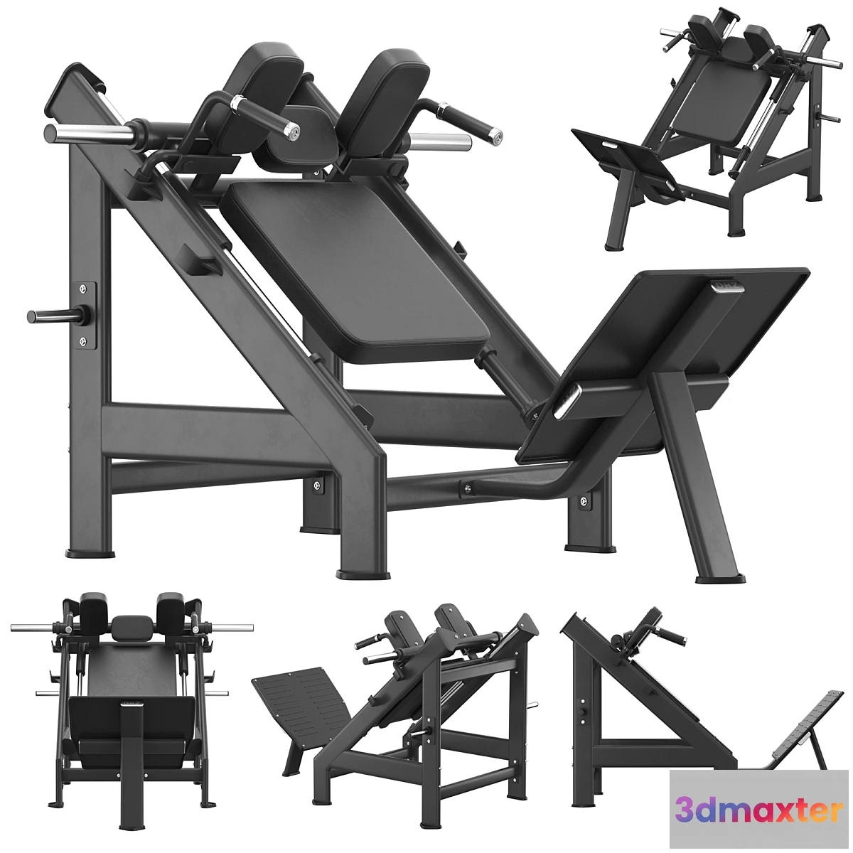 1330427 - DHZ Fitness E-7057 Hack Machine 3D Max