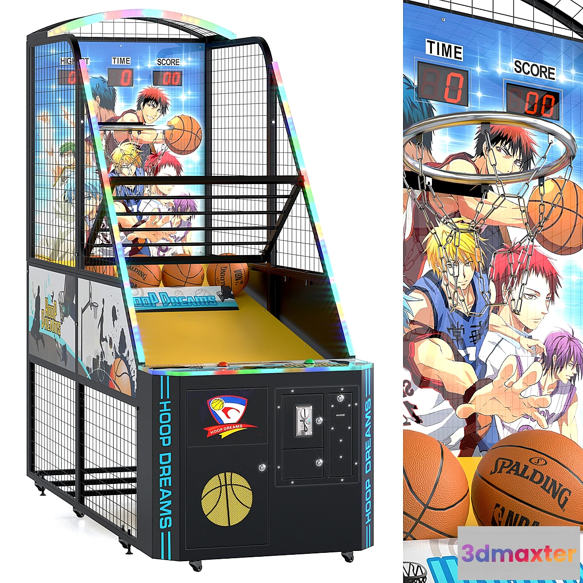 1343312 - Hoop Dreams Basketball Game Machine. Ball 3D Max