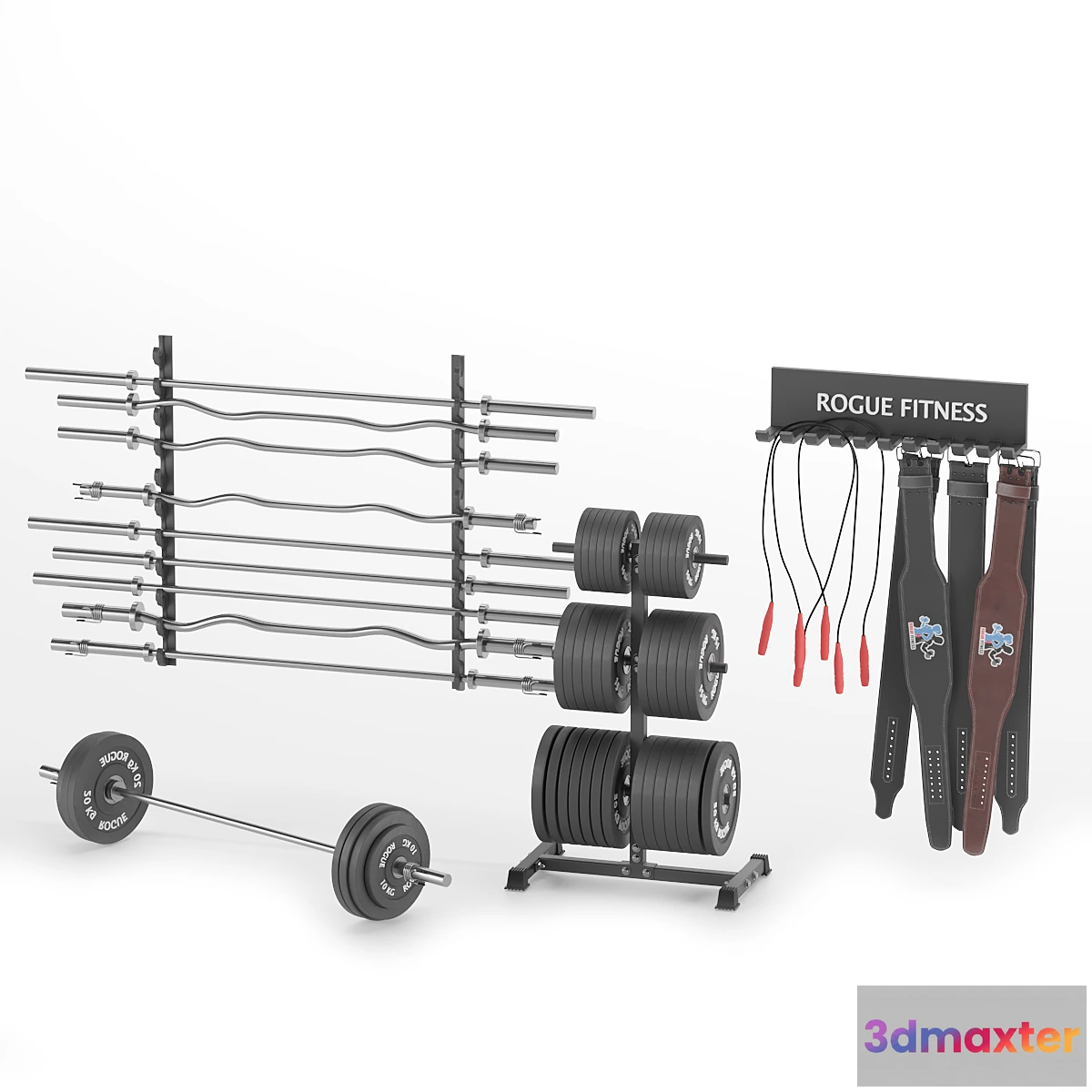 1343761 - Gym-Tools-Fitness-Body-Building-set-05 3D Max