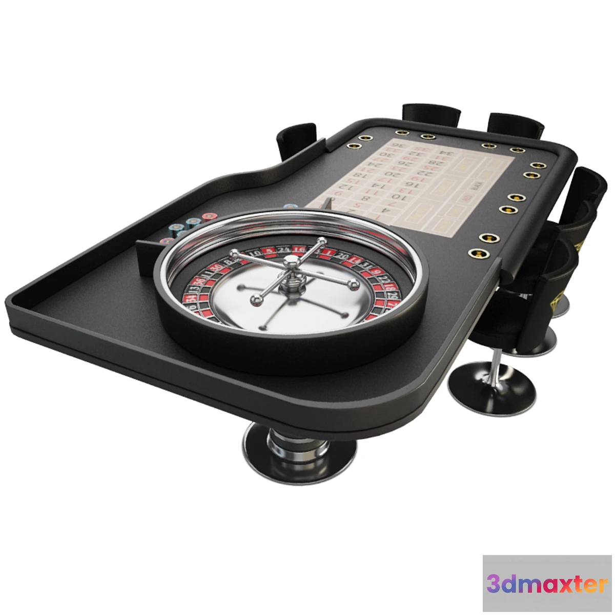 1346110 - Roulette Table Casino 3D Max